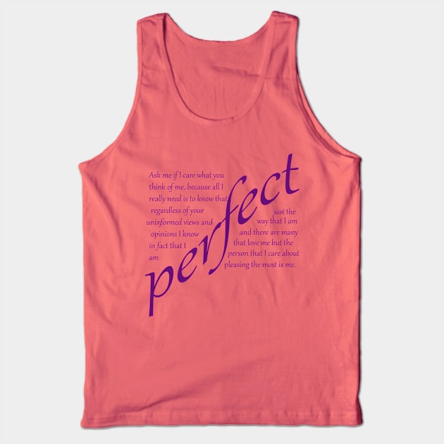 Perfect tee 1 Tank Top by junochaos